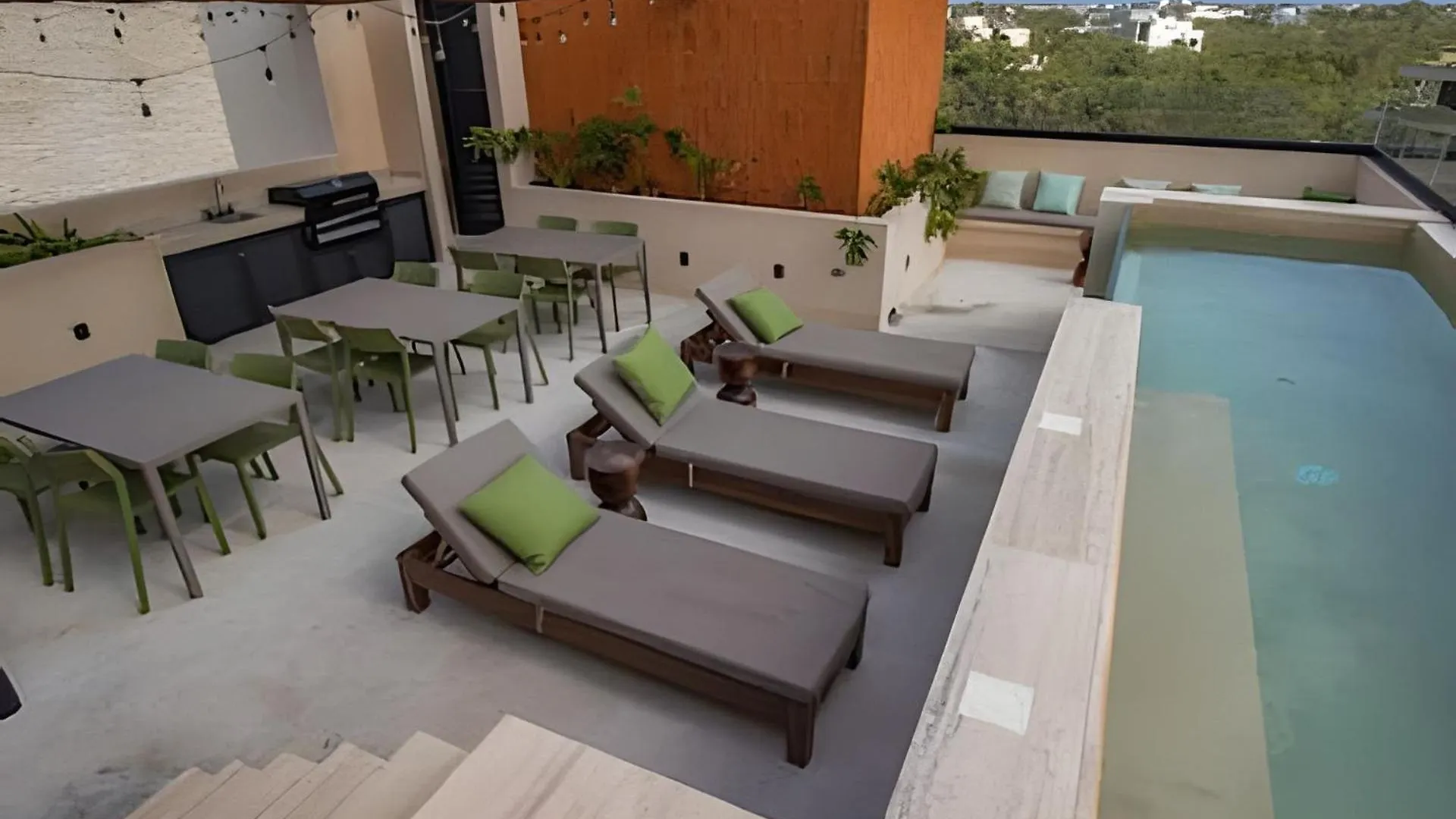 Full Apartment With Private Pool, Roof Garden, Bbq, Wifi, 2 Beds Tulum 0*,  Mexico